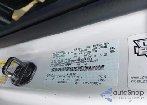 2021 Ford F-150 Xl z USA, uszkodzony, nr VIN 1FTMF1CB8MKE42327